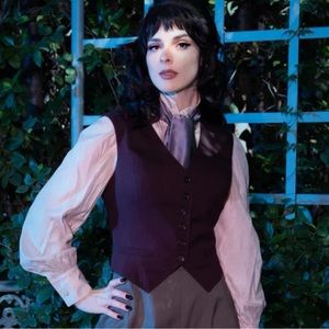 NWT LFEN Victor Vest in Vintage Brown